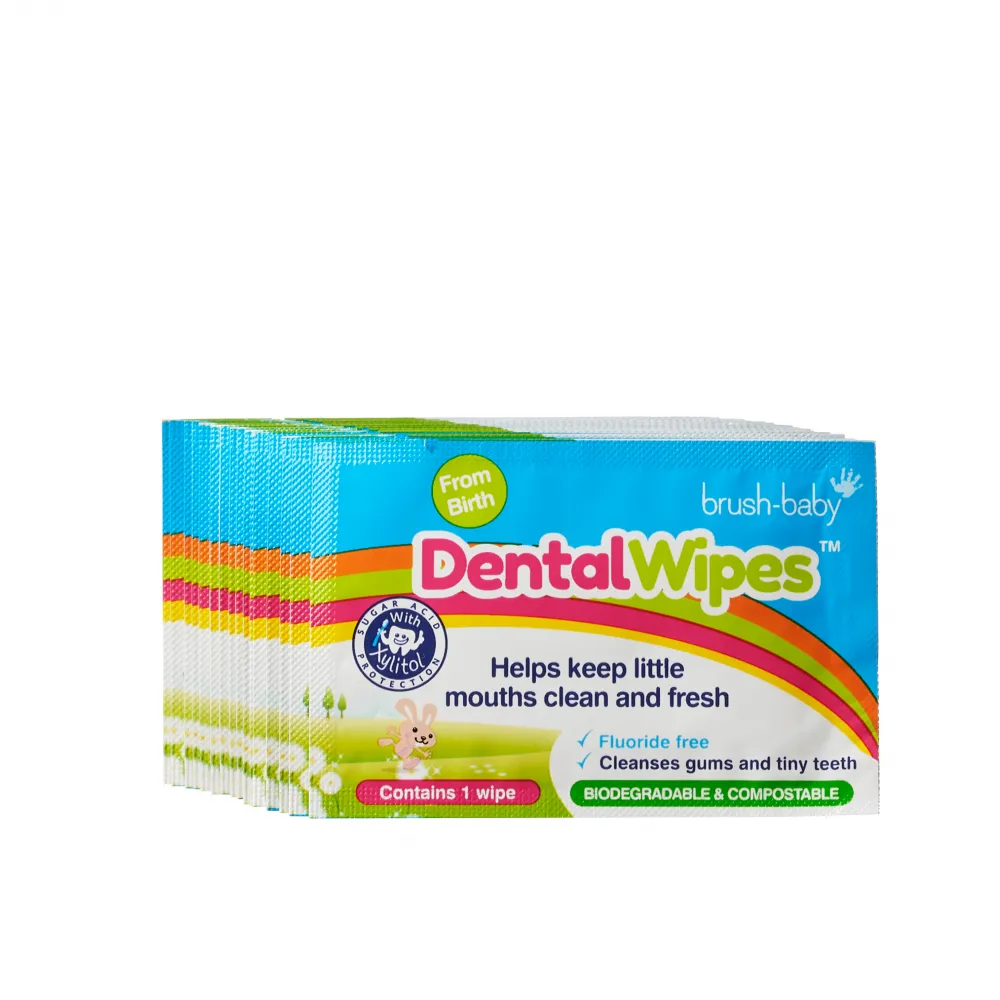 Купити Дентальні серветки Dental Wipes, (Brush-baby) Brush-baby в